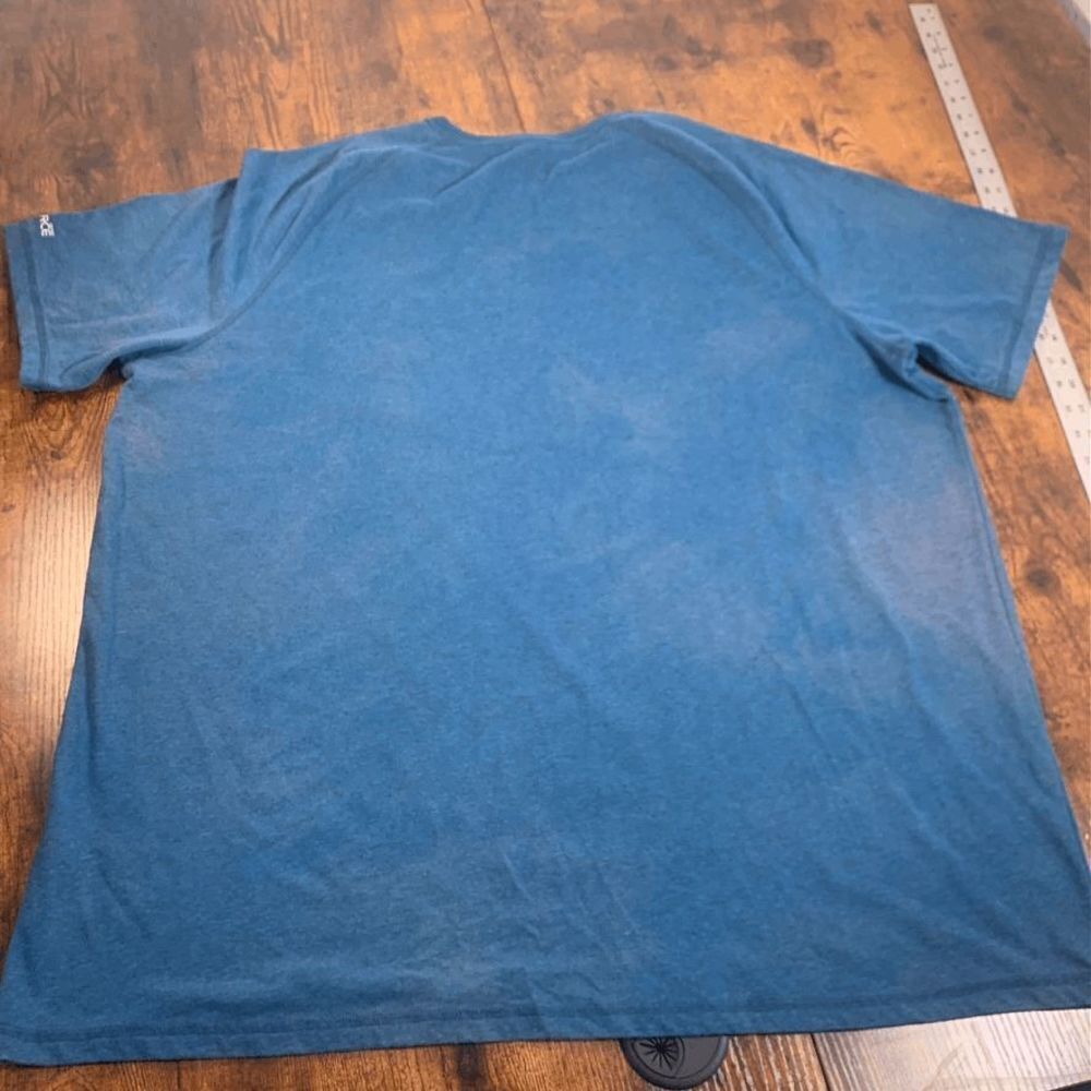 Carhartt Short Sleeve Shirt Men's 2XL Relaxed‎ Fit Blue (DISCOLORATION) - Picture 3 of 6